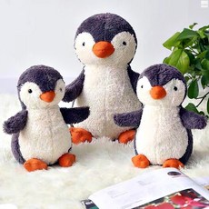 귀여운 펭귄 봉제 애착 인형 수면 장난감 쿠션, 소형