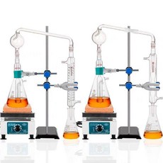 간이 실험실 스텐 분리기 과학 암모니아 교육, 1000ml 구형 유리+브래킷+전기 스토브