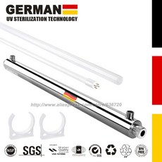 주방 정수용 자외선 정수기 살균기 필터 6GPM 25W + 1 UV 튜브, 01 WHITE_02 220V, 02 220V