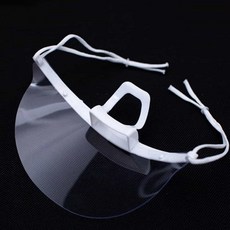 조리사 주방 조리용 플라스틱 투명 위생 마스크 10P