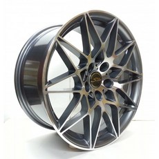 FK鋁圈 18吋 5/108 M1516 亮鐵灰車面 鋁合金 輕量化 時尚改裝, 1個