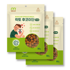 단호박 야채 강아지 단백질 고구마 면역력 건강간식 휴매니존 락토 후코이단 츄어블 3개, 60g 60g