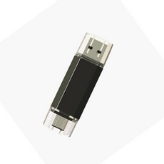 C 타입 키 고속 USB 플래시 드라이브 OTG 펜 드라이브 64G USB 2.0 스틱 펜드라이브 플래시 디스크 PC 자동차 TV USB-C 무료 로고 128GB, 4GB, black, 1개