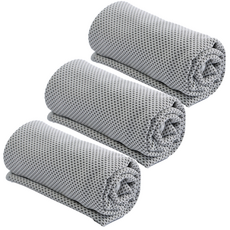 노스바이크 쿨타올 건식 스포츠타올, 그레이, 3개