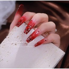 小小咪台灣現貨美甲用品，DIY大紅色異形小水滴鑽石圓形1440顆美甲裝飾, 1個, 平底小水滴2x6mm100顆,S