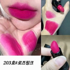 묻어나지 않은 지워지지 않는 타투 매트 립스틱 핑크 (이벤트 향수 카드), 203호#로즈핑크, 1개