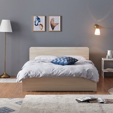 [수도권 지정배송] 프린홈 밀리 일반형 슈퍼싱글/퀸 침대프레임 (매트제외), 메이플