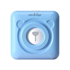 愛立熊 A6口袋打印機 高清304dpi 無墨打印 標籤機 迷你便攜 拍拍機, A6打印機【304dpi 藍色】送1捲紙, 1個