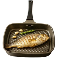 냄새안나는 사각 생선구이팬 그릴팬 연기안나는 후라이팬, 1개, 27cm