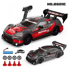 RC카 장난감 경기용 입문 게이트 써킷 서밋 세트 코스, GTR 레드(4륜 LED 30트랙)