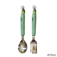 韓國 Lilfant 國家地理兒童學習餐具組 304不鏽鋼學習筷湯匙叉子 輔助筷學習碗杯子飯匙保溫水壺, 1個