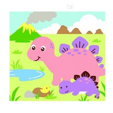 티디엠디 공룡 스테고사우루스 캔버스 그림그리기 그림그리기diy세트, 단품