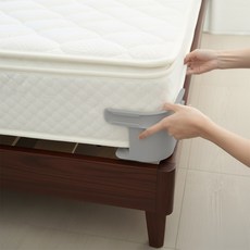 대한 침대 시트 모서리 고정 클립 매트릭스 커버 고정핀 정리하는 기구, 그레이, 4개
