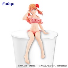 【616toys】FuRyu 女神咖啡廳 月島流星 泡麵杯蓋公仔, 黑星紅白ver., 1個