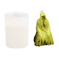 사용하기 쉽고 청소하기 쉬운 양초용 양초 몰드를 명상하는 유령 웨이터