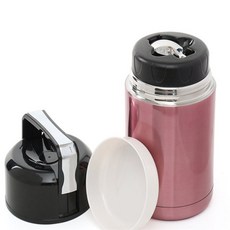 꾸미꾸미 보온죽통1L 로즈레드 보온국통