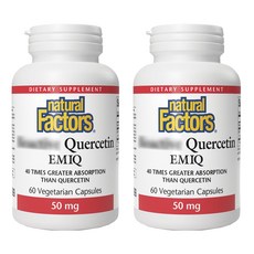 네추럴팩터스 액티브 퀘세틴 EMIQ 50mg 베지테리안 캡슐, 60정, 2개