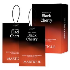 Martigue 香氛袋車用芳香劑2入, 黑櫻桃, 1套