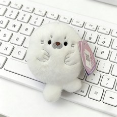 냉장고 자동차 자석 봉제 인형 고양이 동물 피규어 자동차장식, 해달, 15cm