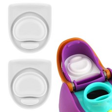 ZONBBEE Owala Freesip16/19/24/32/40oz 뚜껑 물병 개스킷 실리콘 캡 인서트 스토퍼 교체 부품 액세서리그레이+퍼프 171357, 2-Pack Stoppers, 2 White