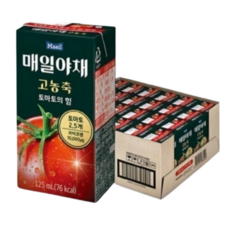 매일야채 고농축 토마토의 힘/125ml 24팩, 125ml