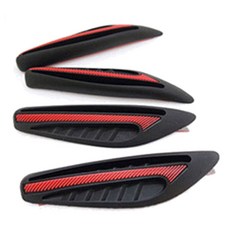 SEBTER 차량용 샤크 도어가드, 레드, 4개