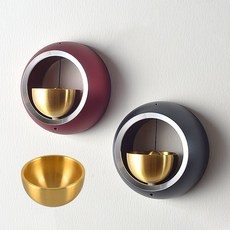 다크모카 메탈 현관 마그네틱 풍경종, 레드