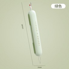 雙頭穿針引線器 穿針拆線二合一, 1個, 二合一：綠色1把裝丨穿針+拆線丨