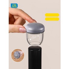 원형 실리콘 의자 다리 커버 투명 펠트 보호캡, 1. XS(1419mm) 8개