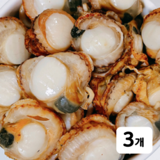맛꾼 비리지 않고 간편하게 손질된 자숙 가리비살, 3개, 1kg