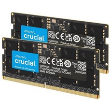 Crucial 48GB DDR5 RAM 5600MHz (또는 5200MHz 또는 4800MHz) 노트북 메모리 키트 SODIMM 262핀 13세대 인텔 코어 및 AMD R, 128GB Kit (2X64GB)