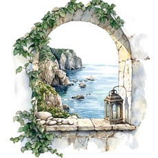 이음바이 감성 인테리어 바다뷰 포인트 스티커 세트