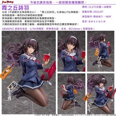 Max Factory 霞之丘詩羽 1/7 比例模型, 1個, 全新現貨
