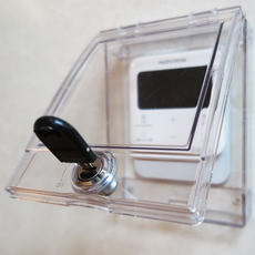 보일러 컨트롤 난방 조절기 잠금 커버 가리개, 1개