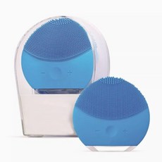 瑞鴻百貨 〔深層清潔 全機防水〕電動洗臉機 深層清潔洗臉機 震動按摩洗臉機 USB電動洗臉機, 藍色