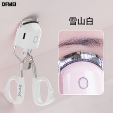DFMEI shrmeil閃美電燙睫毛夾4代捲翹器電燙睫毛器加熱燙卷易夢玲同款, 如圖, 白色