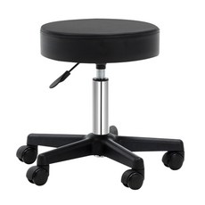 ELEANOR升降 360度旋轉 高度可調 靜音滑輪 多場合適用, 黑色, 美容椅-黑色