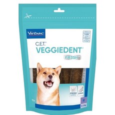 Virbac C.E.T. VEGGIEDENT FR3SH 潔齒嚼片 M, 350g, 1個, M-5包/組
