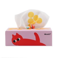 미스티파이 뽑아쓰는 고흡수 플리컷 극세사 다용도 항균 행주 티슈형 20매 <캣츠>, 1개, 20개입