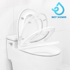 베스트샤워 무소음 슬로우 다운 하드 변기커버, 1개