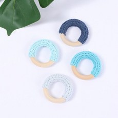 뜨개 우드링 원목 링 마크라메 뜨개 가방 손잡이 재료 마크라메 구슬비즈 뜨개비즈, 5.네이비