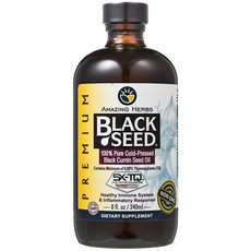 AMAZING HERBS 冷壓黑種草籽油, 240ml, 1瓶