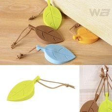 와볼샵 도어스토퍼 나뭇잎형 컬러랜덤 문바닥틈 지지대 웻지형