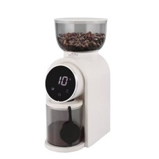 電動磨豆機，25檔定點調節，適用51mm/53mm手柄, HB683磨豆機25檔調節/白色