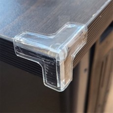 제이일 1P 투명 T형 모서리 보호대 유치원책상, 소