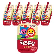 롯데칠성음료 핑크퐁 키즈홍삼 사과당근, 100ml, 40개