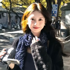 復古棉麻圍巾秋冬護頸碎花百搭褶皺時尚絲巾新款披肩圍脖文藝保暖