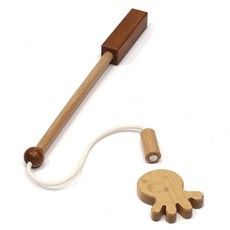 (사리비RX) 원목 자석 낚싯대 물고기 낚시놀이, 1개