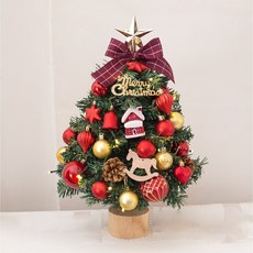 迷你聖誕樹款12工具男桌上型聖誕樹 小型聖誕樹 酒紅色系聖誕樹 聖誕老公公 45公分聖誕樹 聖誕樹布置, 3個, NA