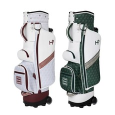 힐크릭 골프 바퀴 휠 캐디백 어반 웨빙포인트 트롤리 골프가방, 그린